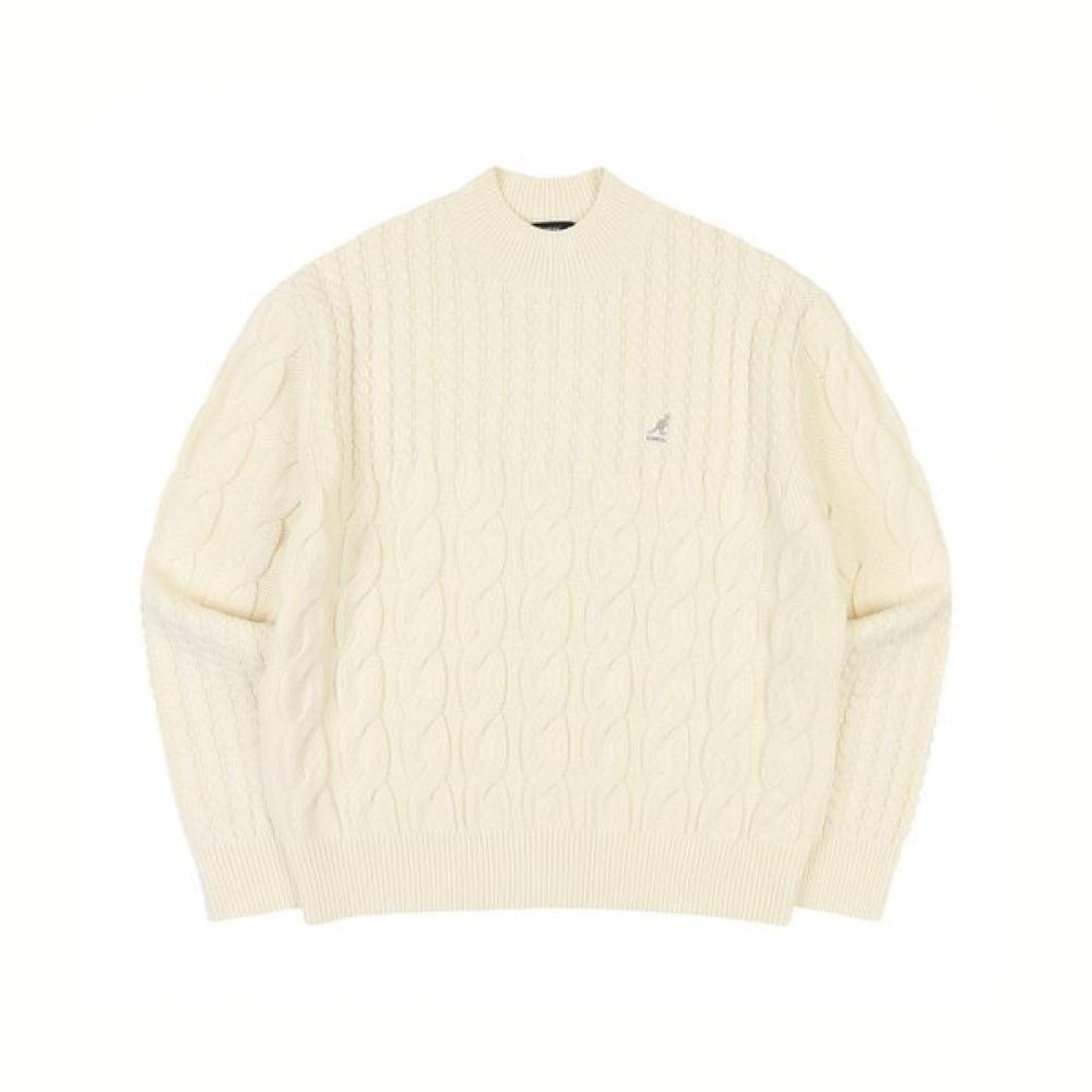 KANGOL Свитер с косами цвета слоновой кости 1866 M