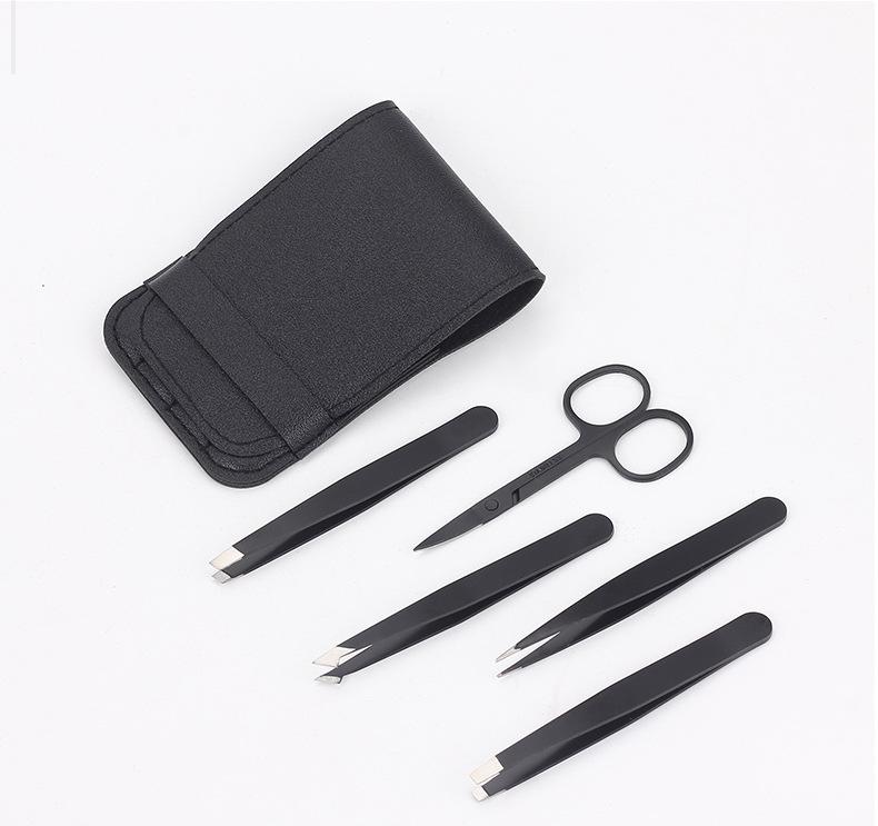 96-Piece Stainless Steel Tweezers Set for Eyebrow and Beard Hair Plucking - Beauty Makeup Tool