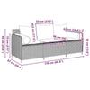 VidaXL Canapé de jardin avec coussins 3 places gris résine tressée, canapé d'extérieur, meuble de jardin, meuble de patio, 4104174