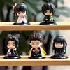 4-15pcs/set Demon Slayer Anime Figure Toy-Kimetsu No Yaiba Q Version Tanjiro Nidouzi Inosuke Zenizu PVD Figurine Model Doll Gift