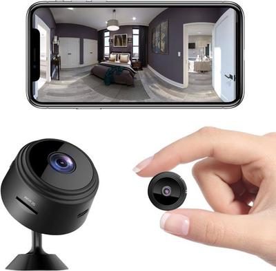 Mini Cameră Spion - LUSTRĂ DE PARFUM - 1080P - Wifi - Detecție de mișcare - Negru