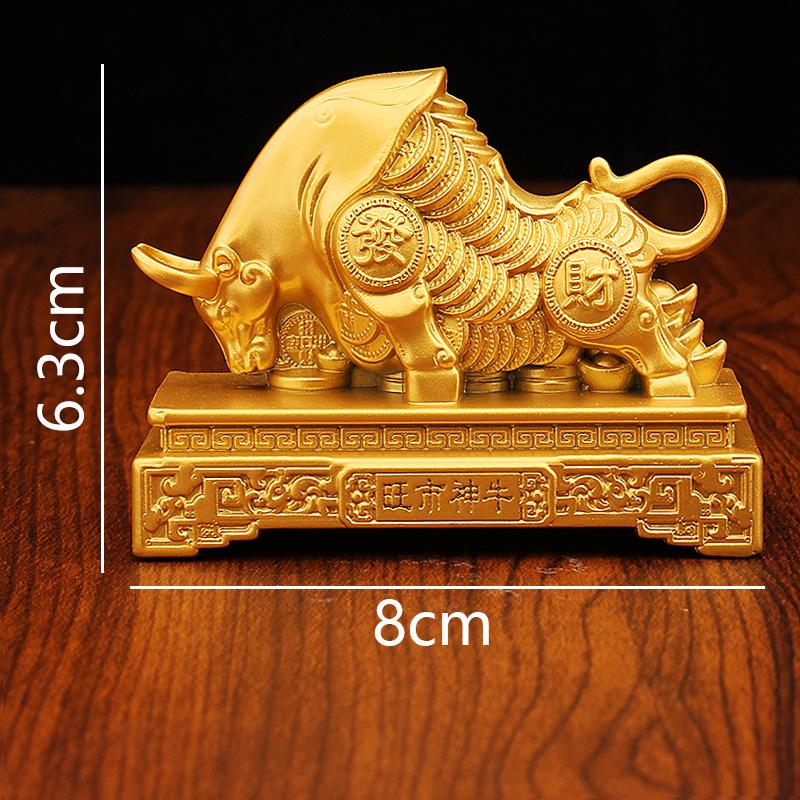 

Двенадцать зодиакальных украшений в виде быков, бычий, Вантянь Цай Ню офис, открытие магазина, гостиная, подарки на удачу