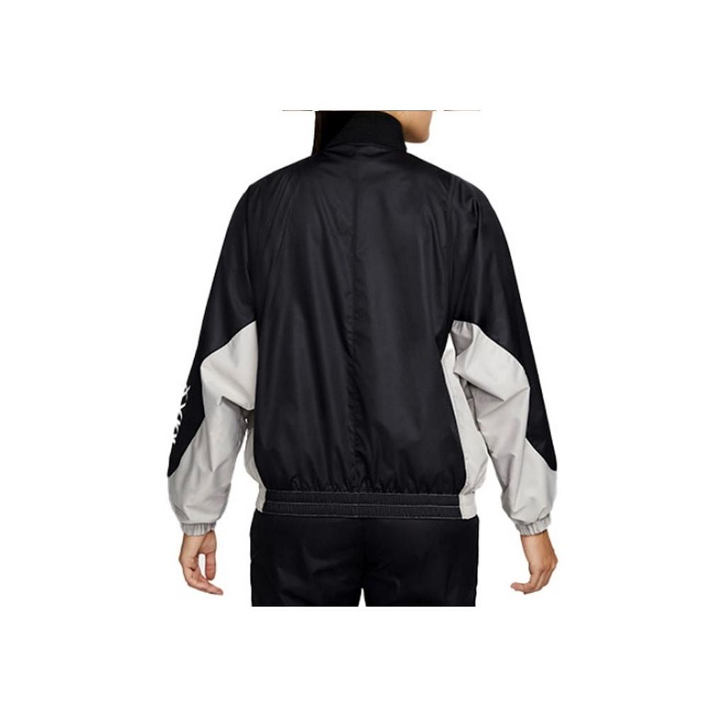 Nike Sportswear Air Max Day Woven Retro Sports Stand Collar Jacket Women Jackets Black DM6085-010