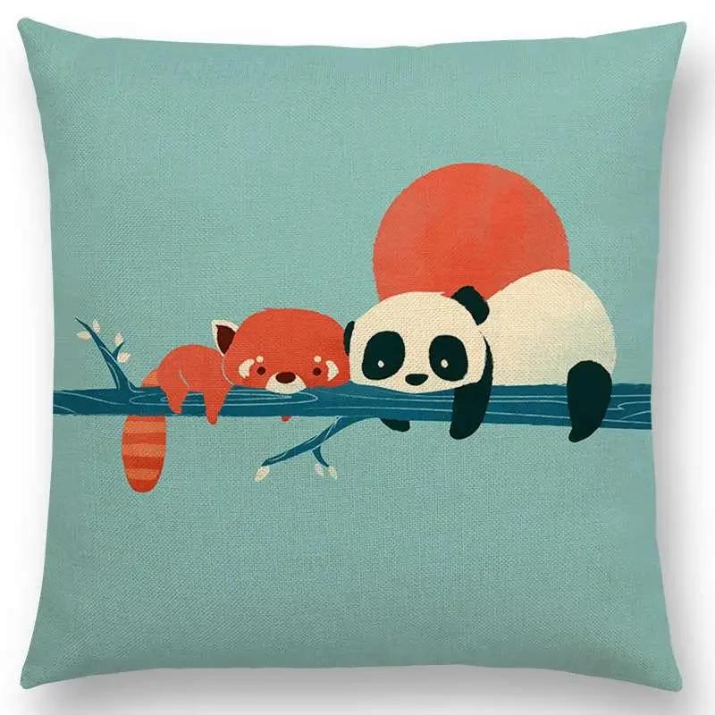 Neueste Cartoon-Tiere Niedlicher Hai Katze Vogel Giraffe Pinguin Wal Eisbär Nilpferd Panda Kissenbezug Auto Sofa Wurfkissenbezug