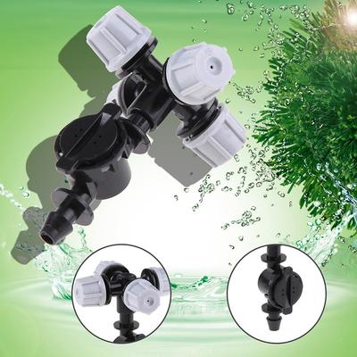 20pcs Cross Atomizing Nozzle Four Outlets Atomizing Misting Sprayer High Pressure for Outdoor Misting Cooling System