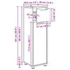 Bathroom Cabinet Reclaimed Wood Look 30.5 x 30 x 101 cm Engineered Wood
