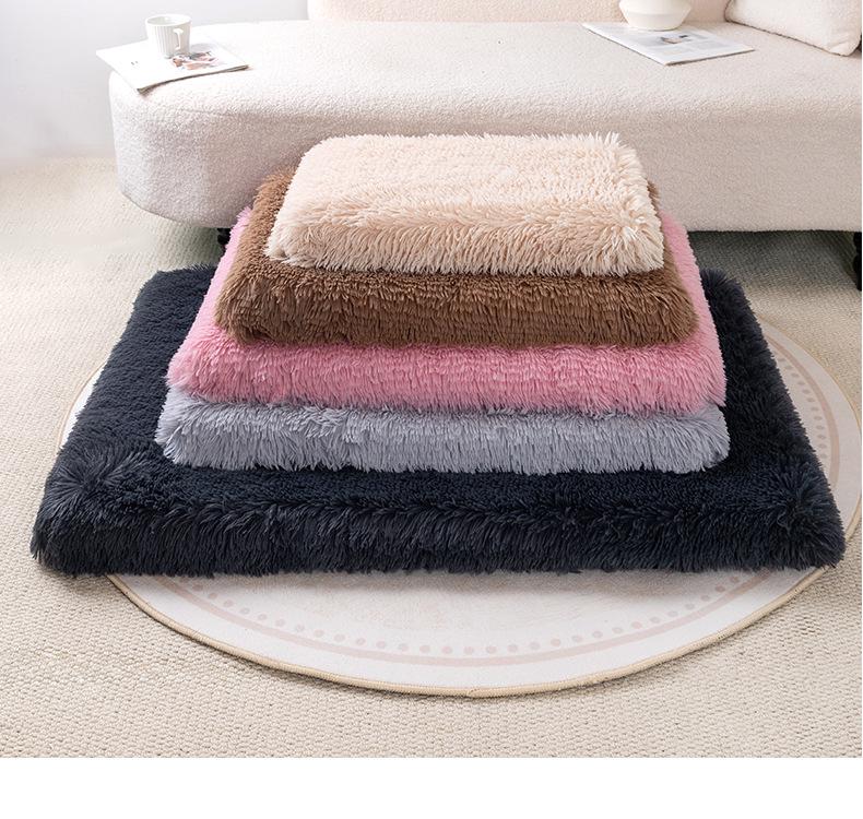 Plush Waterproof Pet Mattress: Warm, Removable, Washable Mat for Dogs & Cats