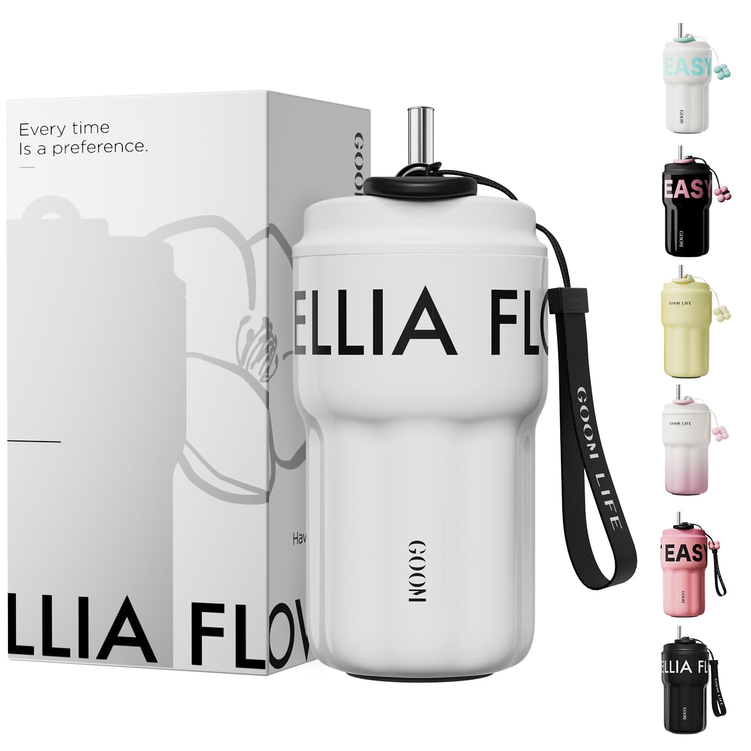 

Кружка для воды GOOM Кофе 316 Нержавеющая сталь Прямая Вакуумная Холодная и Ремешок Кружка из нержавеющей стали Бизнес Тамблер, Бутылка, Бутылка, Чашка, Сталь, 550 мл, Для питья,