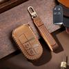 Leather Car Key Case Cover Fob For Jeep Renegade Grand Cherokee For Dodge Ram Charger 1500 Challenger Chrysler 300C  Journey