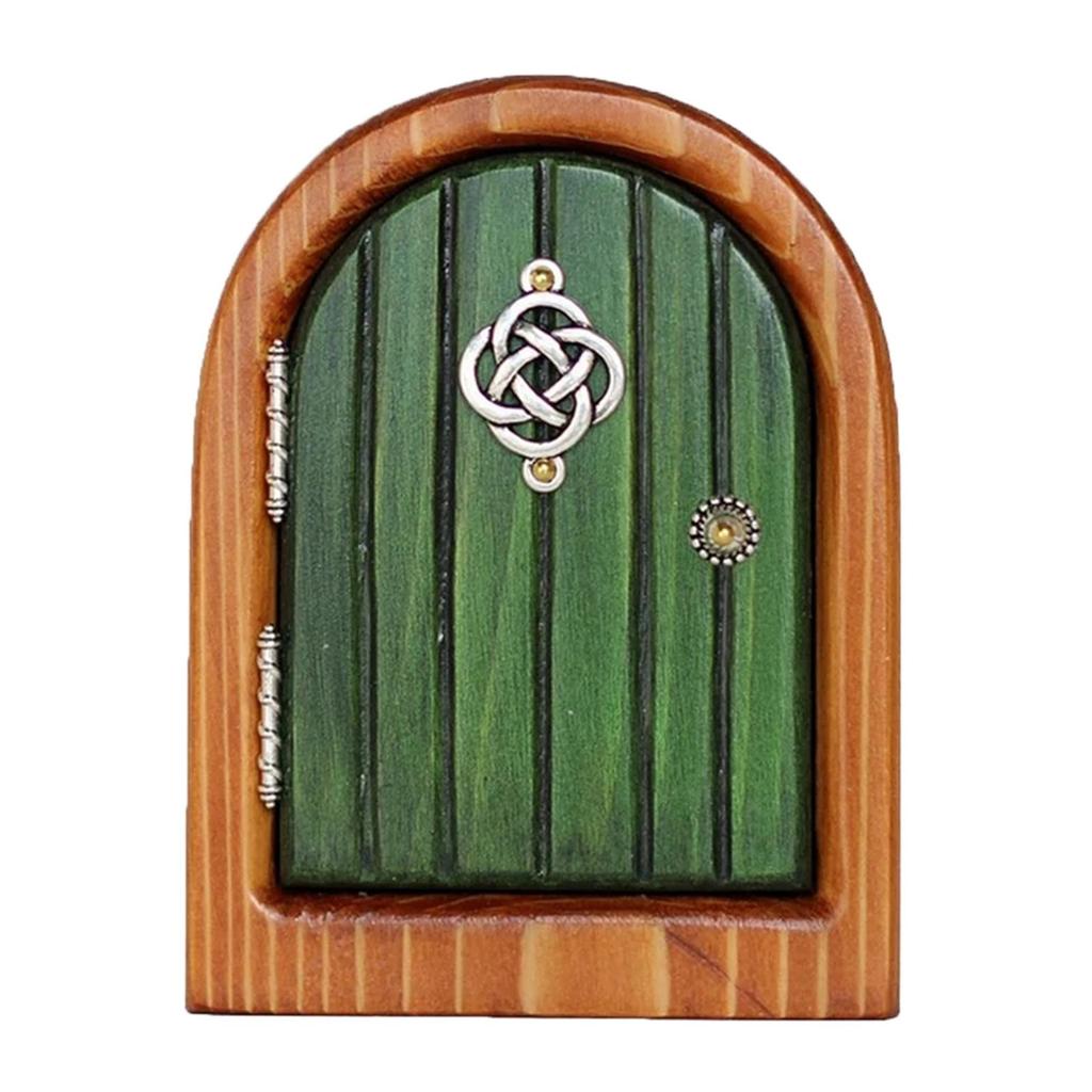 Figuritas de puerta de gnomos de hadas en miniatura, elfo, hogar, Hada de madera, jardín, ventana, puerta, arte, decoración del hogar, accesorios de jardinería