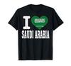 Ich liebe SAUDI-ARABIEN Herz Souvenir Liebhaber Stolz Reise T-Shirt