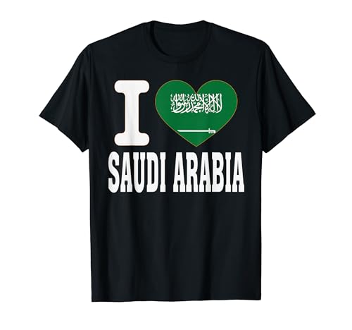 I Love SAUDI ARABIA Heart Souvenir Lover Pride Travel T-Shirt