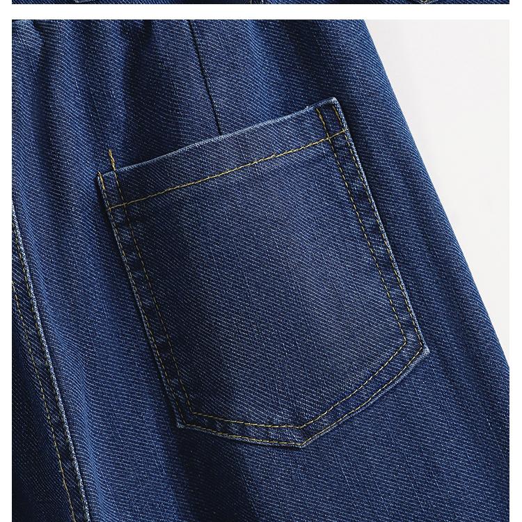 DIMANAF 2023 Jeansy Jesienne Duże Rozmiary Długie Spodnie Damskie Elastyczne Luźne Vintage Haremowe Codzienne Damskie Basic Pokazujące Smukłe Nogawki 5XL A