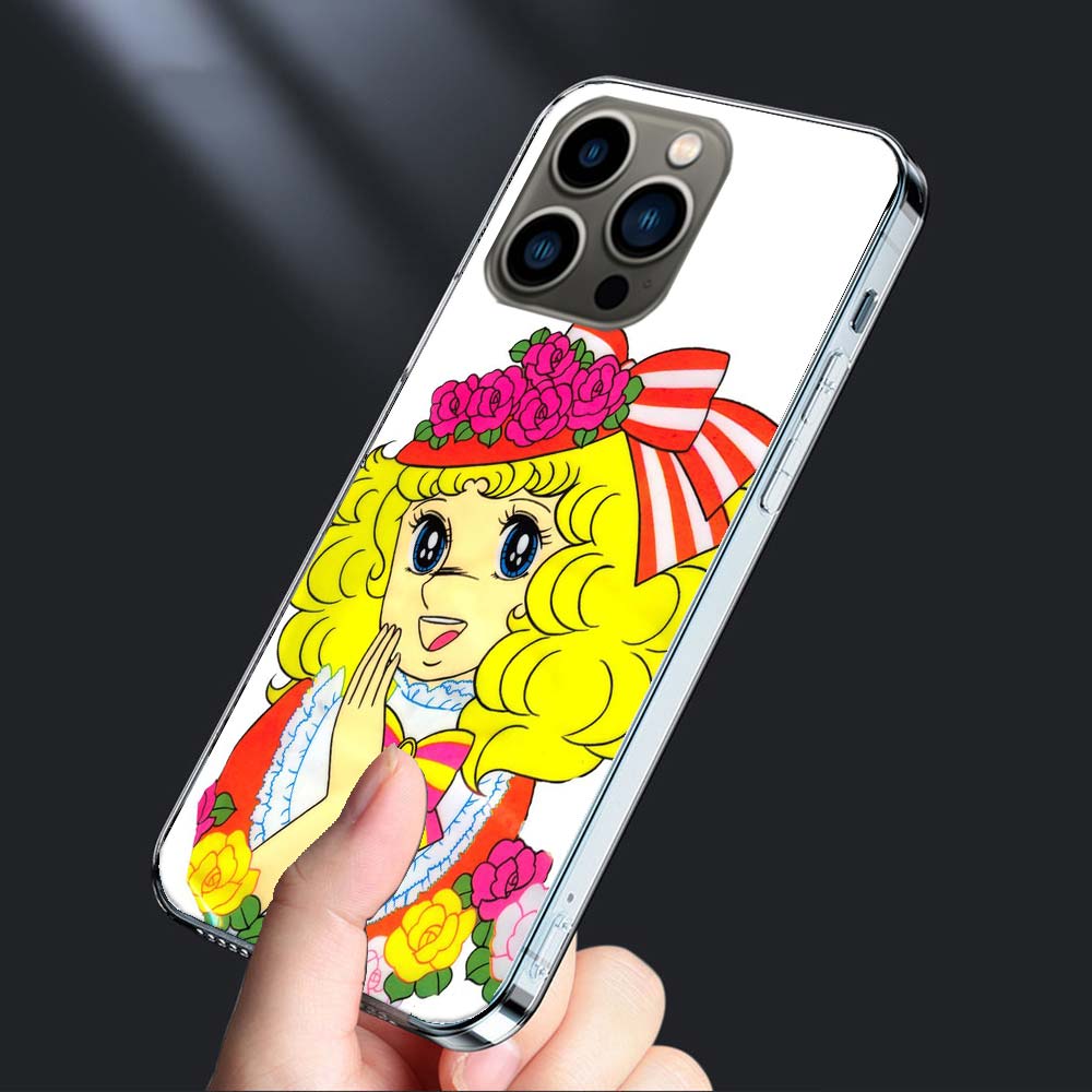 

Candy Candy 90s Anime Phone Case For Iphone 16E 15 Pro 14 Plus 17E 16 17 Pro Max Air 11 12 13 Mini Shockproof Capa Cute Cover iPhone 16 Pro Max