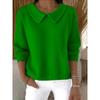 Womens Oversized Long Sleeve Crewneck Sweatshirt 2025 Fall Casual Pullover With 3D Print Acrylic Fabric