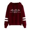 New Womens Hoodies Printing Casual Stripe Sweatshirts Outdoor Sports Jogging Lady Clothing 2026 Fashion Streetwear Pullover Tops