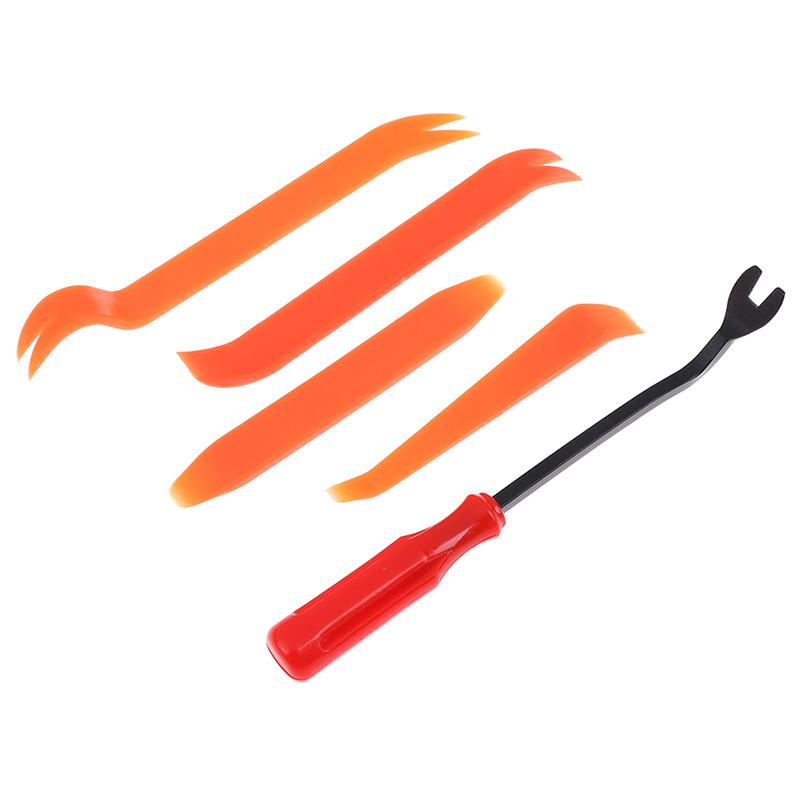 5 ks/sada Přenosná sada klipsů Odstraňovač plastových upevňovacích prvků Obecný nástroj na odstranění obložení dveří automobilu