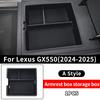 For 2024-2025 Lexus GX550 Upgrade Interior Decoration Accessories GX 550 Center Console Armrest Box Storage Box Compartment Tray
