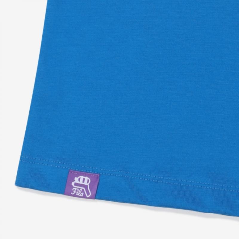 [fila Kids] Summer Play Incision T shirT  Fk2rsf2g02x Bue  q0zFk2rsf2g02xBue