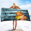 Microfiber Beach Towel,Absorbent Fall Bath Towel Oversized,Quick Dry Maple Leaf Beach Towel for Adult,Sand Free Swim Beach Towel