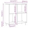 VidaXL Armoire à disques chêne sonoma 84,5x38x89 cm bois d'ingénierie 831775
