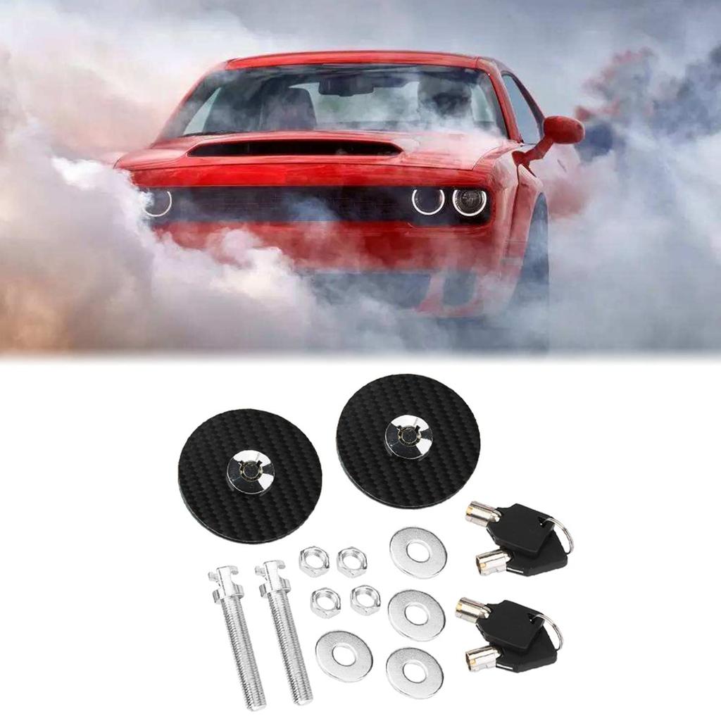 Hood Lock Catch Set Hood Lock Kit Hood Cover Lock Front Hood Cover Lock