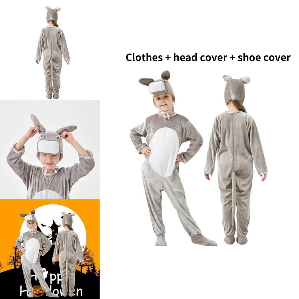 Adorable Kids Donkey Costume For Halloween Cosplay Polyester Material