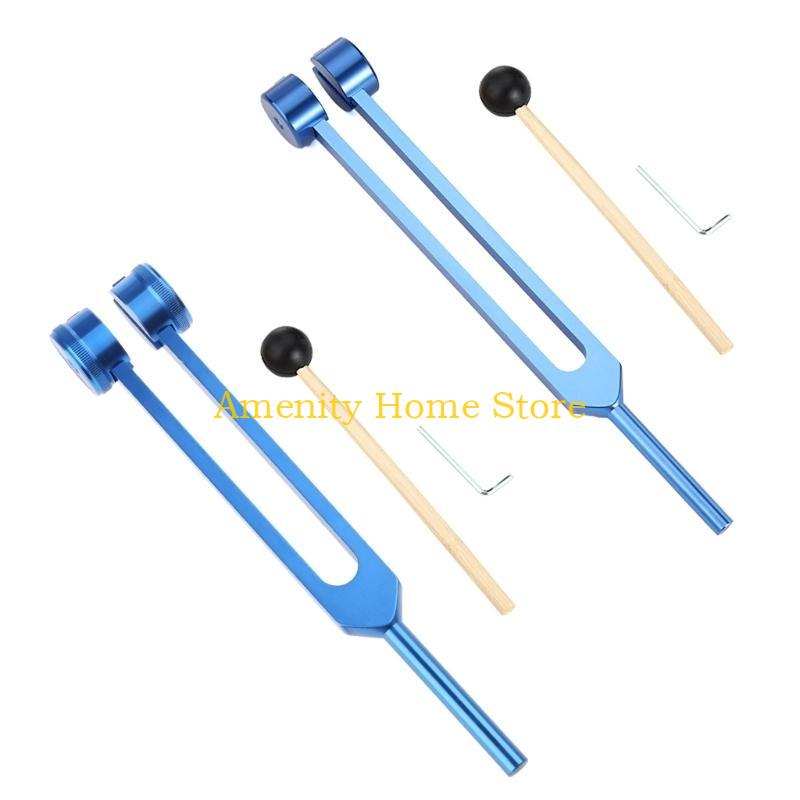 F26C Tuning Fork 128 Hz Tuning Fork with Pouch Hammer Repair Wrench Non-Magnetic Aluminum Alloy Tuning Fork Professional