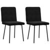 VidaXL Dining Chairs Set of 2 Black Velvet 4101139