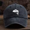 Fun Fish Print Baseball Cap, Unisex Outdoor Hat, Fashionable and Versatile Peaked Cap Trend