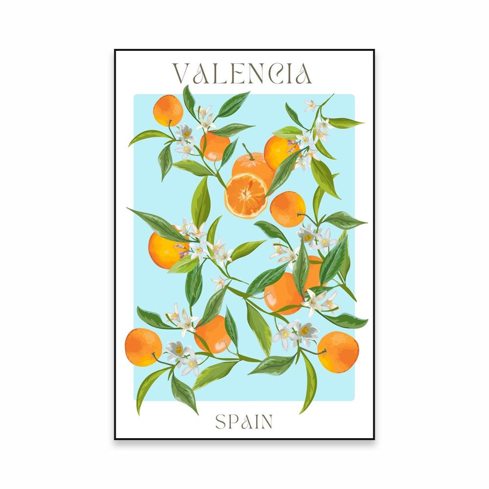 Fruit Market Prints Valencia Wall Art Poster Classical Sorrento Canvas Painting Italy Spain Food Home Kitchen Dinning Room Decor