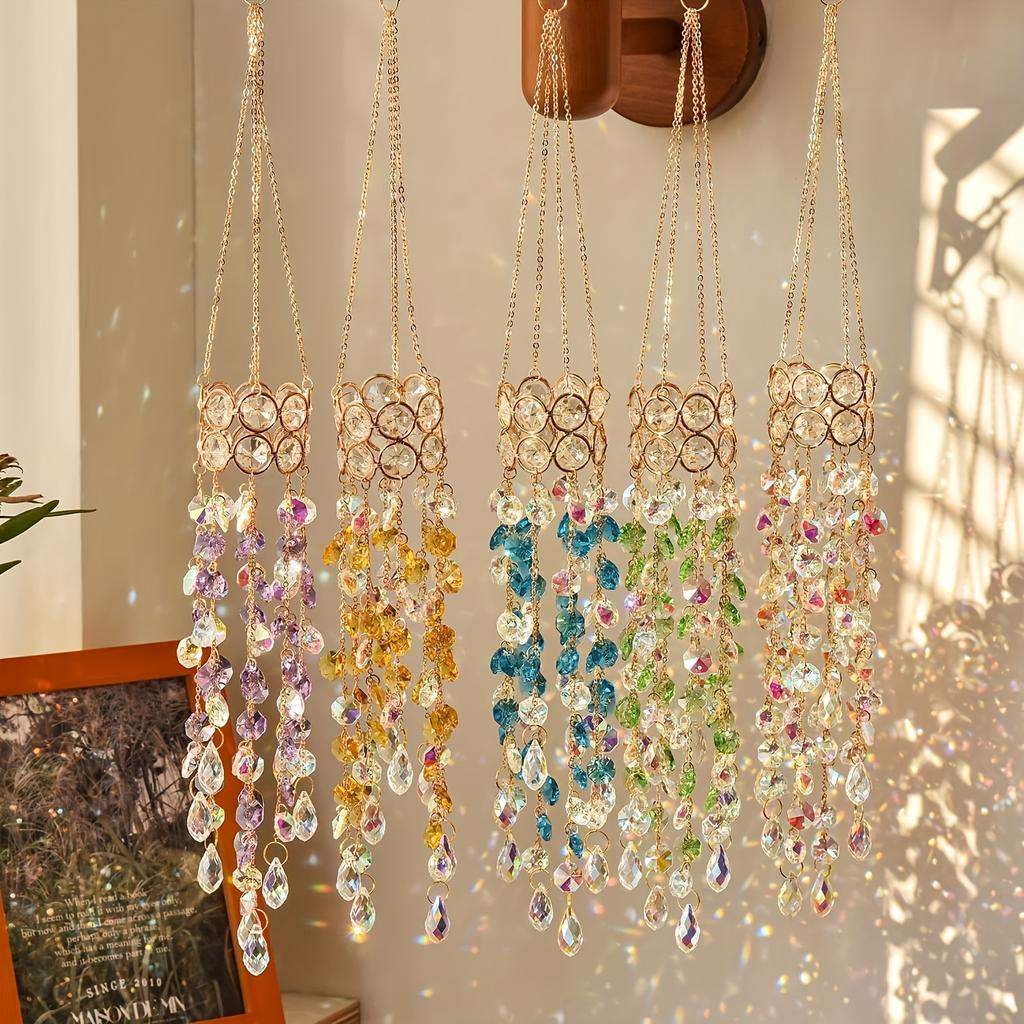 Závěsný Suncatcher Křišťálový Čakrový Parapet Zahradní Dekorace Suncatcher Duhový Výrobce Vitráž Venkovní Dekorace Dárky
