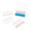 Interdental Silicone Brushes 200 Units Dental Toothpicks Brush Between Teeth With Thread Oral Cleaning Tools