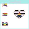Creative Heart Shaped Rainbow Brooch Stylish Alloy Enamel Pin For Fashionable Personalization