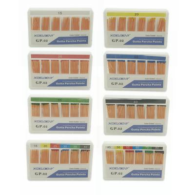 120 punkte/box Dental Gutta Percha Punkt Dental Wurzel Abbrechen Endodontie Baumwolle Faser Tipps Zahnmedizin Materialien