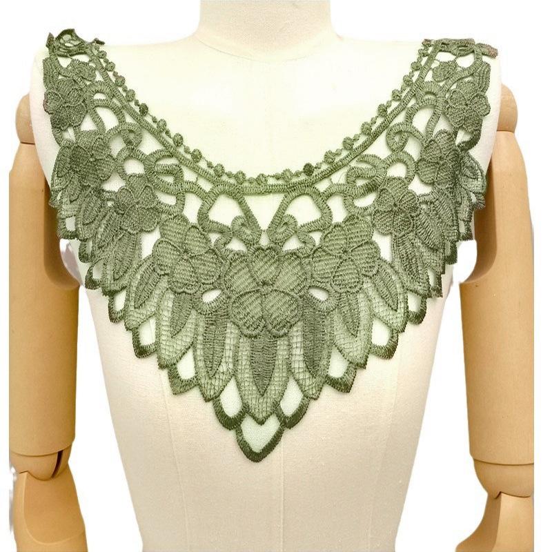 Water Soluble Lace, Embroidery, Polyester Silk, Corsage, Collar, Embroidery Collar, Fake Collar DIY Lace Accessories