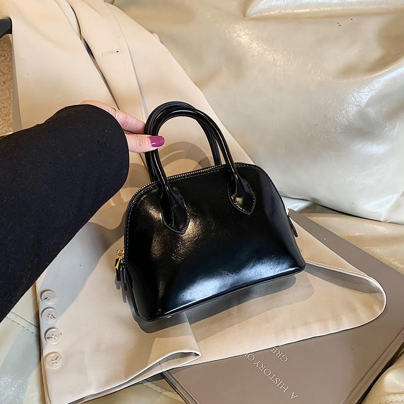 Ielgy Hand Carry Retro Bowling Bag Fashionable All-Match One-Shoulder Messenger Bag