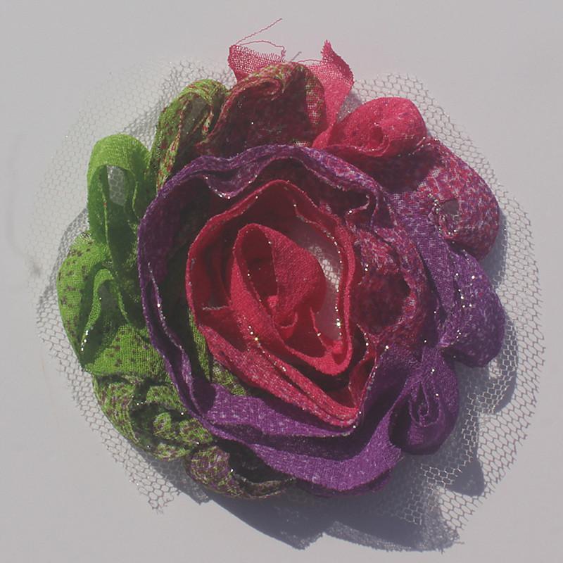 

30 шт. 2,5 Принцесса Девочки Повязка на голову Цветы Новорожденный Ребенок Волосы Цветочные Аксессуары Детская Одежда Платье Швейные Украшения