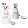 Finger Clicker with LED Light 1/2Pcs Animal Keyboard Fidget Keychain, Rechargeable Goat Cat Button Toy Sound, Push Decompression