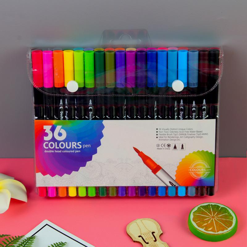 

Двусторонние акварельные маркеры для детей - Набор для художественного скетчинга и дудлинга