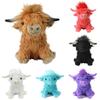 Adorable Highland Cow Plush Toy Realistic Highland Cattle Stuffed Animal In Various Colors