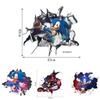 Sonic The Hedgehog Wall Sticker Cartoon Decor For Kids Bedroom Wall Art