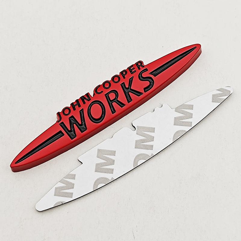 

3D Metal Car Stickers Grille Badge Logo Works Emblem Decal For MINI Cooper JCW S F54 F56 F60 R50 R53 R55 R56 R57 R60 Accessories
