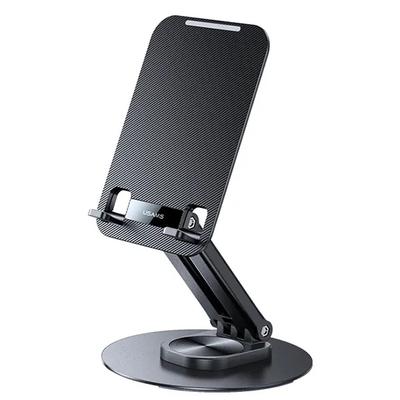 USAMS Desktop Stand for Phone/Tablet 4.7-12 Inches Black/Black Zj80Zj01 (Us-Zj080)