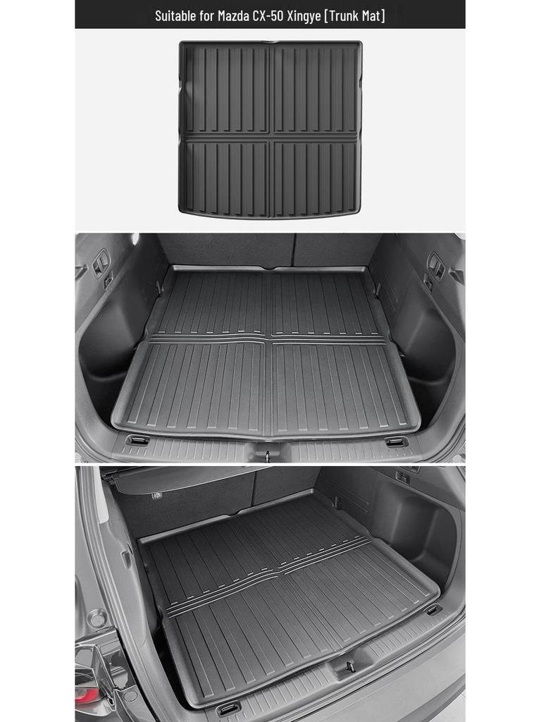 Mazda CX50 (23-24) Dirt-Resistant Car Floor Mats, Trunk & Backrest Mats, TPE Material