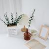 24Pcs Artificial Leaves Realistic Care Easy Simulated Plastic 38cm Eucalyptus Green Plant Branch