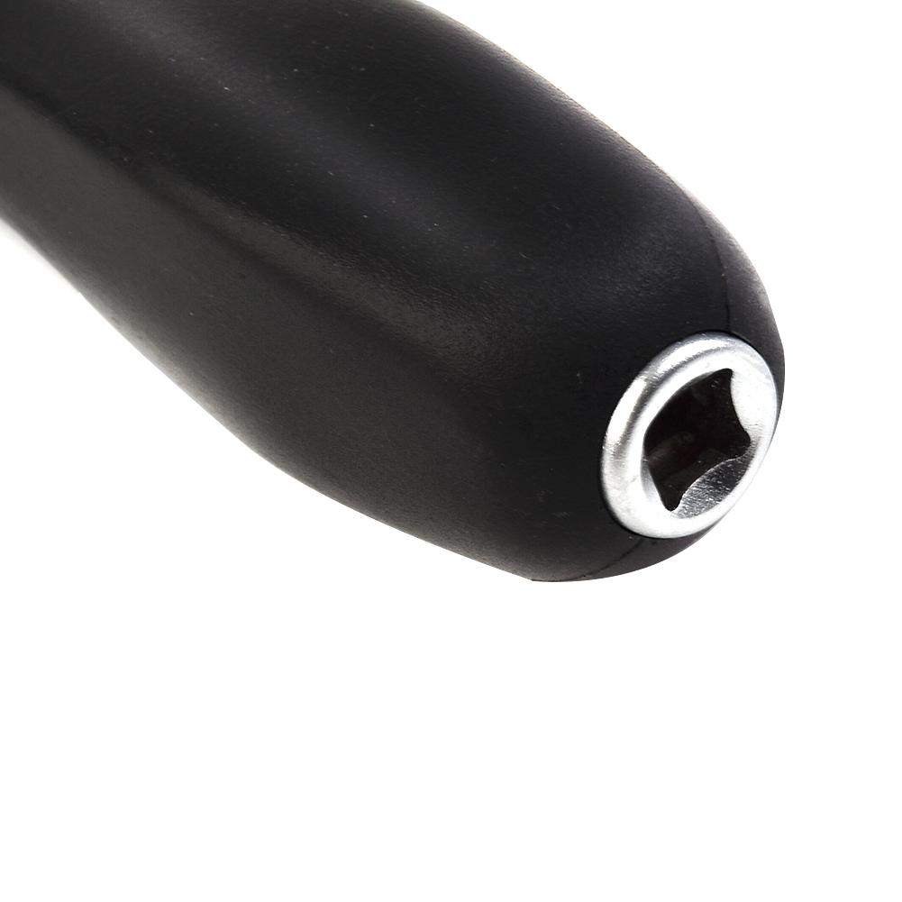 Čtvercová tyč Ojnice Čtvercová gumová rukojeť 150 mm černá