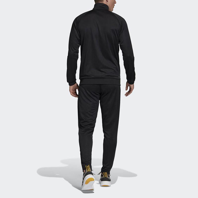 Adidas Trening clasic cu guler în dungi Trening bărbați Negru FN5795