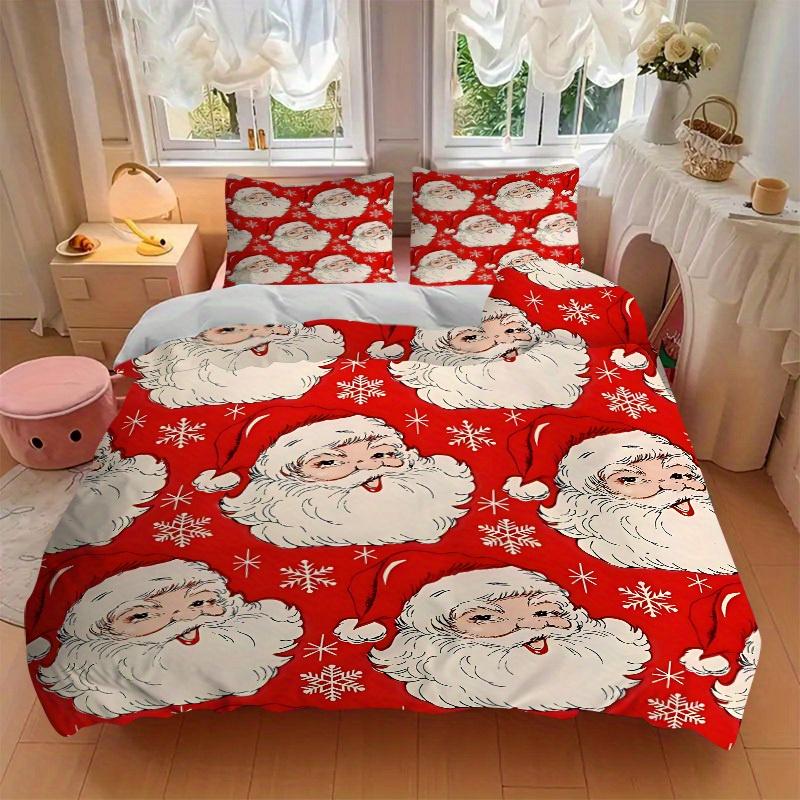 3pcs Christmas Wrapping Paper Bedding Set, Breathable and Soft, Suitable for All Seasons, Ideal for Home Use, Suitable for Bedroom Decor Yy250821193