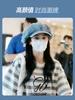 White deer cowboy beret women's summer deepens big head circumference retro octagonal painter hat versatile and shows small face